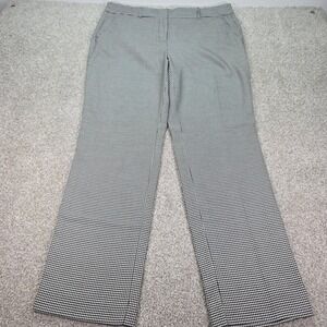 New Apt 9 Torie Womens Black White Houndstooth Straight Leg Dress Pants Size 16‎
